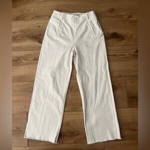 ZARA Wide Leg Side Zipper Jeans